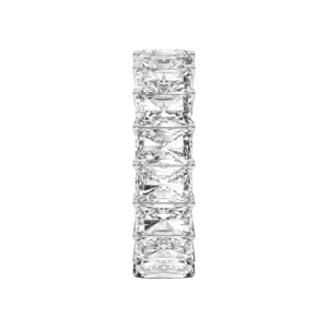 10.00 Carat F-G/VS Lab Grown Radiant Cut Diamond Eternity <b>Band</b> <b>Ring</b> Made in Platinum For Her - Product Image 3