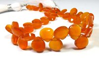 Perles de cornaline naturelle taille cœur Gems Valley, 7 mm, qualité supérieure, 50 carats, lot en gros, brin de 8 pouces, orange facetté
