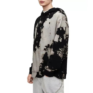 Sweat à capuche tie-dye avec logo personnalisé pull à cordon designer 100% coton pour hommes imprimé partout sweat à capuche tie-dye - Product Image 4