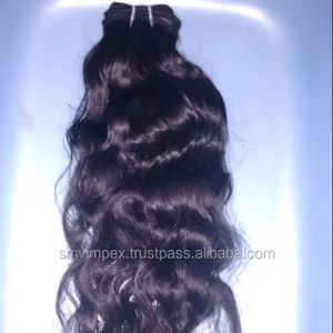 Textura suave del sur de la India. Tejido de cabello humano ondulado natural. Tejido de cabello crudo de un donante más vendido de la India - Product Image 5