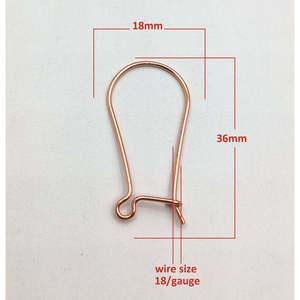 5 Pares de Ganchos para Pendientes de Cobre, Chapados en Oro de 18K, Recubiertos con E-Coating, Accesorios de Joyería, Tamaño de la Perla en mm, Empaquetados en Bolsa - Product Image 3