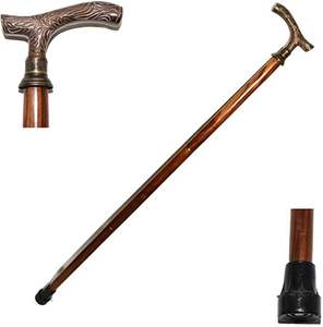 TRADITIONAL WALKING <b>STICK</b> WITH CUSTOM CARVING Gift or Mobility Aid for Men and Women Handcrafted <b>Wooden</b> Walking - Product Image 1