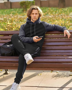 Conjunto Deportivo Informal de 2 Piezas para Hombre, Camiseta de Manga Larga y Pantalones, Conjunto de Punto Transpirable - Product Image 5