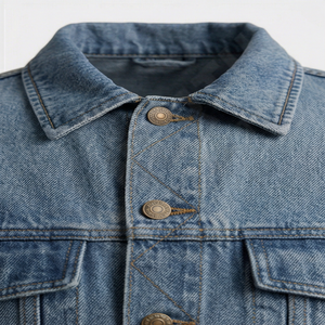 Veste en jean streetwear pour homme, mode urbaine, vêtement extérieur en jean, design personnalisé disponible, coupe moderne, veste légère - Product Image 4