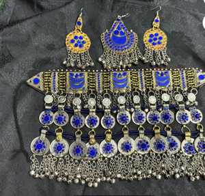 ชุดเครื่องประดับเจ้าสาวแบบอัฟกัน ดีไซน์ล่าสุด สำหรับสุภาพสตรี งานฝีมือยอดนิยม ทำจากสแตนเลส เหมาะสำหรับงานปาร์ตี้ - Product Image 6