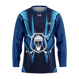 Uniforme de Hockey sur Glace Personnalisé Porter Maillot Professionnel Sublimation Complète Maillot de Hockey sur Glace Respirant Tarif Livraison Gratuite - Product Image 5