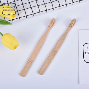 Logo personnalisé 100% Brosse à dents en bambou biodégradable et écologique sans BPA 100% biodégradable - Product Image 3