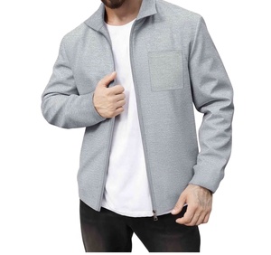 Custom Design and Color Casual Men's Varsity <b>Jacket</b> Quick Dry Breathable <b>Waterproof</b> Embroidery Stand Collar Zipper - Product Image 3