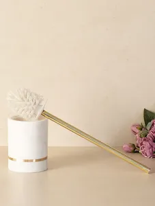 Handmade Mới Nhất Đến Thiết Kế Độc Đáo Commode Và Làm Sạch Bàn Chải Chủ Màu Trắng Sơn Bột Phòng Tắm Làm Sạch Nguồn Cung Cấp - Product Image 4