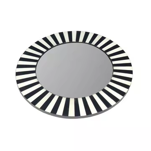 Marco de espejo con incrustaciones de hueso a la venta, lo mejor del mayorista directo, espejo decorativo para sala de estar hecho a mano por Crescent Crafts - Product Image 4