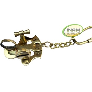 Extreme Quality, Nautical Beautiful and Designer Brass Sextant <b>Key</b> <b>Chain</b> / Antique Brass sextant <b>Key</b> <b>Chain</b> - Product Image 1