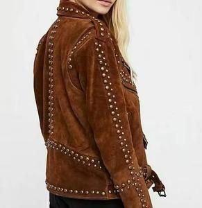 Chaqueta de cuero genuino para mujer cuero de alta calidad para mujer chaqueta de alta demanda con bajo MOQ 100% original - Product Image 6