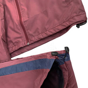 Chándal de satén de verano para hombre con cremallera frontal cortavientos y capucha de tormenta impermeable Triple ajuste termosellado - Product Image 6