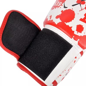 ถุงมือหนัง MMA 16 oz ถุงมือมวยไทยอุปกรณ์ชกมวยมืออาชีพ - Product Image 4