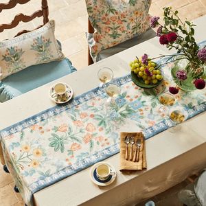 Caminos de mesa de lino blanco puro para decoración de boda de comedor de granja con diseño rústico ecológico transpirable hecho a mano - Product Image 1