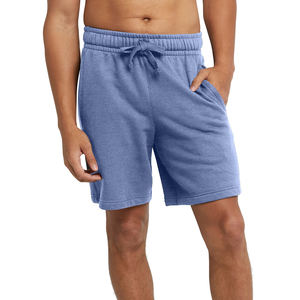 Pantalones cortos de algodón con logotipo bordado personalizado para hombre, pantalones cortos de punto para correr, pantalones cortos Cargo con estampado de hojaldre, pantalones cortos deportivos informales de verano para hombre - Product Image 2