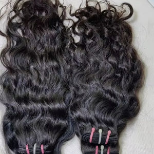 ผมต่อคุณภาพสูงจากอินเดีย แท้ 100% แบบเรมี่และแบบดิบ สำหรับเครื่องเย็บผมแบบดับเบิ้ลเวฟท์ ยี่ห้อ JERRY HAIRS  ต่อแบบถาวร  100% จากผู้บริจาคคนเดียว - Product Image 1