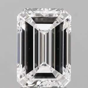 Diamante de Laboratorio con Corte Esmeralda Premium, Gema Suelta, Claridad VVS1, Color D, Corte Ideal - Product Image 1