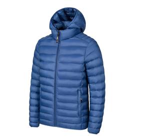 Veste d'hiver en duvet à la mode en gros, logo personnalisé avec capuche réglable, veste gonflée - Product Image 3