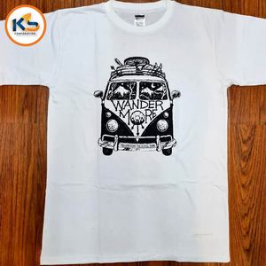 Camisetas Personalizadas de Algodón 100% Tejido para Hombre con Marca OEM |   Camiseta Ecológica Lavable con Serigrafía de Corte Regular - Product Image 3