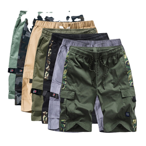 Pantalones cortos Cargo Jogger para hombre de alta calidad con LOGOTIPO personalizado Verano Casual 100% Algodón Camuflaje Pantalones cortos Multi bolsillo Patrón sólido - Product Image 2