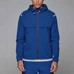 Veste en tissu nylon professionnelle OEM Vêtements de randonnée Veste de pluie coupe-vent Veste de golf pour hommes - Product Image 1