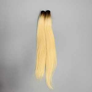 Raw Blonde 613 Hair Colors Straight Bundles Hair Extensions Blonde Human Hair from 8-40 inches Super Double Drawn Human Hair - Product Image 4