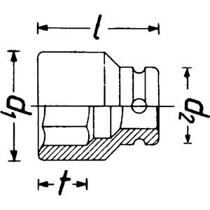 Hazet 1/2'' Hexagonal <b>Impact</b> <b>Socket</b> High Quality Product Within Its Category - Product Image 3