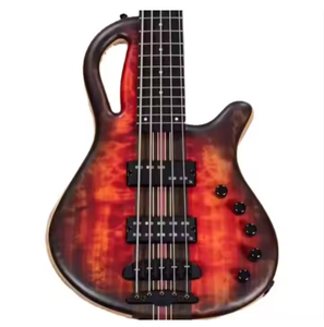 Tout nouveau MayonesS CaledoniusS 5 basse de finition mate de feu rugissant personnalisé à 5 cordes avec touche en ébène - Product Image 1