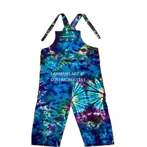 Algodón tie Dye mono pijama bohemio parche mono vestido de la India tie Dye mono pijama vestido de la India - Product Image 5