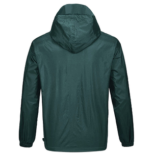 Chaqueta de lluvia impermeable de nailon con cuello levantado para hombre 2025, la mejor calidad, manga larga, ajuste holgado, estilo callejero, cremallera, Otoño, lluvia intensa - Product Image 2