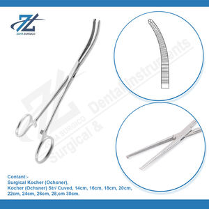 Ochsner 1x2 Acero Inoxidable Curvo 26,0 cm Kocher Hemostático Fórceps Manual Instrumentos Quirúrgicos Fabricado Pakistán Ochsner - Product Image 3