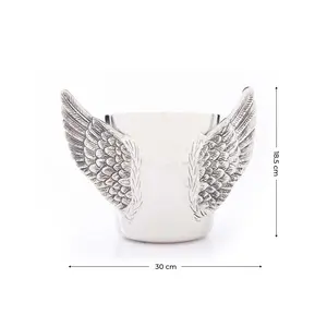 Hielera de Acero Inoxidable Hecha a Mano de Lujo, Enfriador de Vino Premium para Exportación Global, Agarre de Aluminio Espejo, Fabricado por ZAHID EXPORTS - Product Image 1