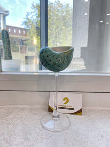 2025 nouveau fait à la main écologique Martini coquillage verre conque tasse à vin naturel plage fête de mariage décor de fête de mariage - Product Image 3