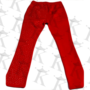 Pantalones Deportivos de Hombre de Algodón 100% de Alta Calidad, Pantalones Casuales Acampanados, Logotipo Personalizado con Pedrería, Impresión Digital Pintada - Product Image 5