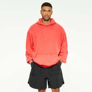 Sudadera con Capucha Extra Grande para Hombre, Personalizada, 100% Algodón Lavado, Estilo Casual, Gruesa, con Capucha - Product Image 1