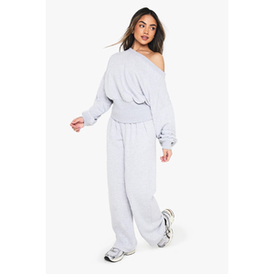 Survêtements amples en coton surdimensionnés pour femmes survêtements slim personnalisés de haute qualité gsm vente en gros d'ensembles de vêtements de sport en vrac OEM - Product Image 3