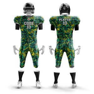 Vente en gros de maillots de football américain pour garçons Logo personnalisé Grande taille uniformes respirants manches courtes avec nom et numéro - Product Image 4