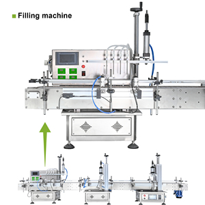Mesin Pengisian dan Penutupan Botol Otomatis Penuh untuk Parfum, Minyak Atsiri, dan Kosmetik dengan Konveyor dan Pengumpan Tutup Otomatis - Product Image 3