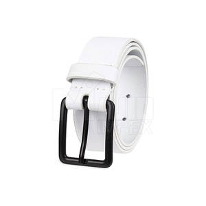 Ceinture de mode ajustable en cuir véritable de haute qualité avec boucle en acier, personnalisable, vente en gros Pakistan - Product Image 1