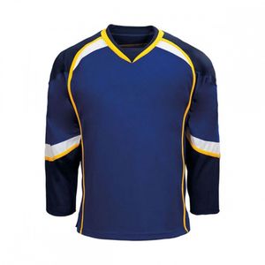 Maillots de hockey sur glace personnalisés en gros, design de haute qualité, pour adultes, unisexe, 100% polyester, séchage rapide, respirant - Product Image 2