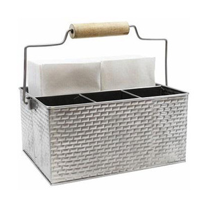 Organisation et nettoyage de la cuisine Porte-couverts décoratif pour fourchettes, cuillères et couteaux Porte-ustensiles galvanisé - Product Image 5