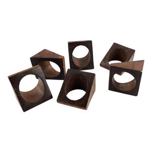 Servilletero de madera hecho a mano único para decoración de mesa de comedor rústica granja vacaciones boda celebración fiesta - Product Image 5