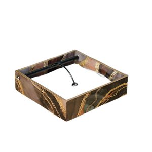 Porte-serviettes en bois MDF fait à la main de style moderne pour table à manger avec finition brillante par Metal Overseas - Product Image 1