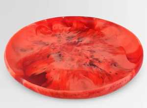 Assiette en résine brodée à la main rose ensemble d'assiettes de service jetables écologiques cadeau d'affaires de Style américain pour la maison - Product Image 6