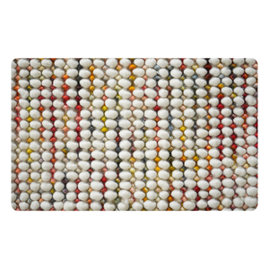 พรมผ้าฝ้ายขนแกะ Avani ขนาด50x80ซม. ผ้าทอมือพร้อมขนกำมะหยี่ความสูงสำหรับใช้ในบ้าน - Product Image 1