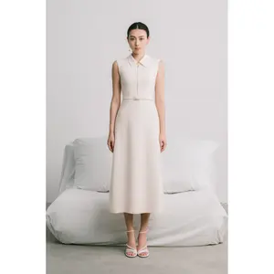 Sweet Formal SOPHIA MIDI DRESS 60% Triacetate 40% Polyester Casual Dresses Design Eco Friendly Fabric Best Selling Women Dresses
