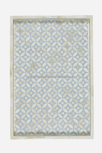 Luxury Bone Inlay Chocolate Serving Tray Custom Size Hot Selling Home Decorative Ramadan <b>Eid</b> <b>Gifts</b> Craftsy Home Product - Product Image 2