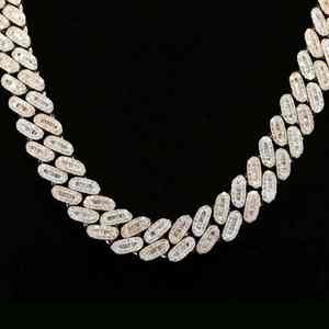 Cadena Cubana de Lujo Chapada en Oro y Plata, Hecha a Mano para Hombre, Joyería Audaz para Fiestas y Uso Diario - Product Image 3