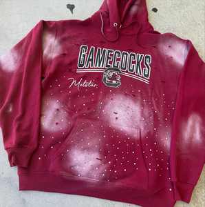 Sweat-shirt à capuche pour homme de haute qualité avec logo personnalisé, lourd, d'hiver, brodé, streetwear, coupe ample, avec strass personnalisés - Product Image 3